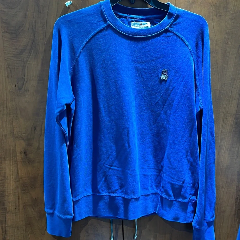 BNWT Men Psycho Bunny Logo Sweatshirt Assorted sizes Blue - Picture 2 of 10